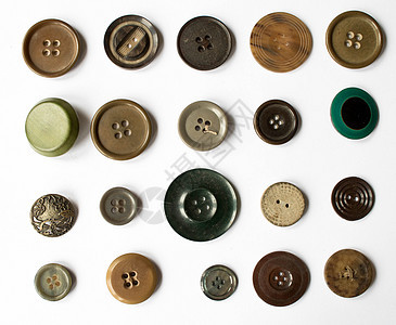 多色不同尺寸按钮的集合圆圈衣服缝纫红色白色绿色黄色维修纺织品纽扣图片