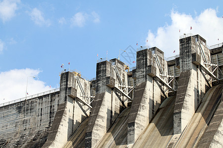 水坝 天上大坝 泰国大坝水库植物车站旅行建筑天空工程技术建造蓝色图片