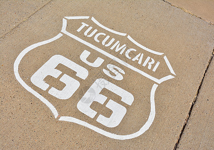 66号公路在新墨西哥州图库姆卡里签字旅行旅游历史性母亲背景