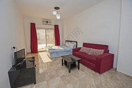 室内设计 一个工作室公寓客厅家表演的室内设计房间展示地面窗帘枕头家具奢华茶几风格房子图片