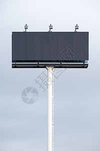 空白闲置广告牌控制板营销展示宣传白色木板商业灯光公告蓝色图片