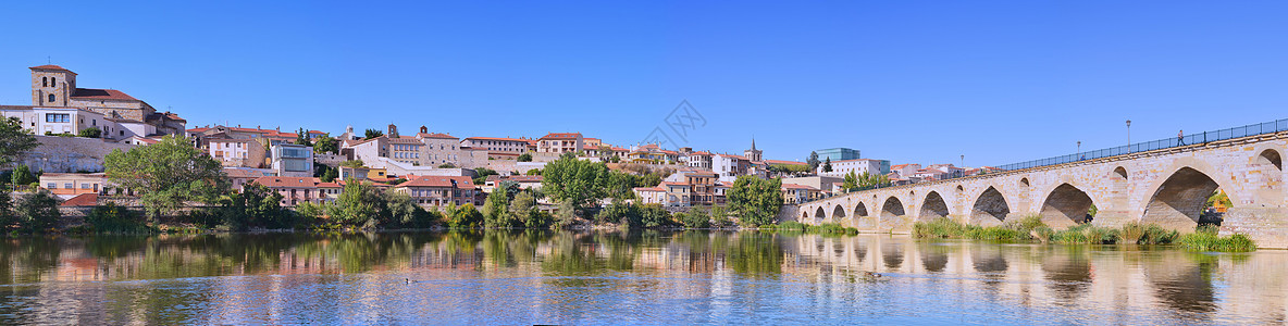 西班牙萨莫拉的全景教会旅游大教堂旅行世界建筑历史性建筑学历史城市图片