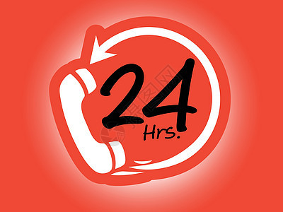 24 小时服务矢量商业符号服务标签呼叫中心海豹指示牌运输按钮白色客户网络图片