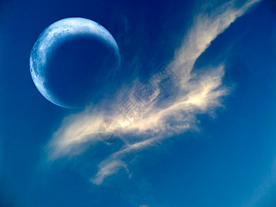 月亮的日蚀是稀有的现象 白乌鸦云一样图片