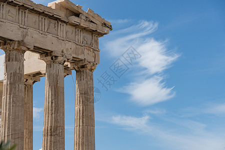 波塞冬古希腊神庙 古希腊全神殿考古学地标纪念碑柱子纪念馆寺庙天空建筑雕像大理石图片