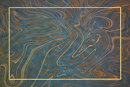 金色边框蓝色橙色大理石图案和豪华内饰沃尔玛石头矿物陶瓷金子奢华地面柜台墙纸花岗岩桌子图片