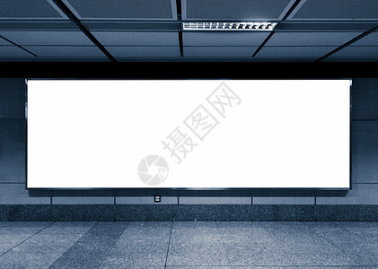 地铁大广告牌广告招牌空白大厅水平木板车站建筑展示商业嘲笑图片