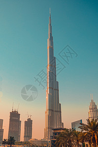 摩天大楼哈利法塔 - 世界上最高的结构和建筑 阿联酋迪拜图片