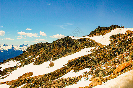 加拿大不列颠哥伦比亚省加拿大洛基山脉夏季风景全景的罗布森山和松树林情况土地天空旅行蓝色顶峰保护岩石松树阳光森林图片