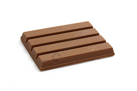 白色背景中孤立的巧克力棒巧克力甜点可可营养味道焦糖糖果牛奶食物美食图片