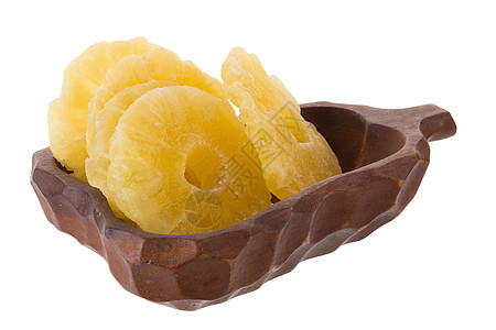 在篮子中 罐头菠萝切片是豆类戒指黄色圆形营养工作室食物甜点白色圆圈热带图片