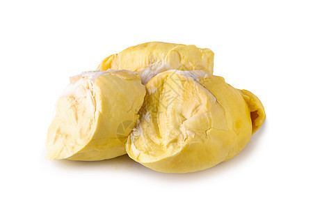 新鲜的达里安水果 在白色背景中被孤立异国情调热带季节国王食物美食榴莲营养甜点图片