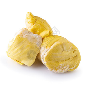 新鲜的达里安水果 在白色背景中被孤立营养国王食物热带甜点季节美食情调异国榴莲图片
