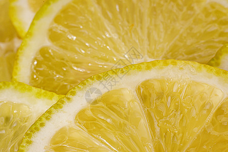 柠檬背景 特写柠檬片视图 柑橘质地宏观气泡果味烹饪水果团体食物果汁热带饮食图片