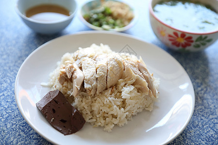 外海鸡米 黄瓜和泰国食物文化早餐烹饪木头蒸汽午餐美食香菜辣椒饮食图片