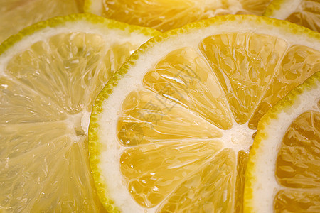 柠檬背景 特写柠檬片视图 柑橘质地烹饪活力蔬菜早餐饮食食物热带团体养分宏观图片