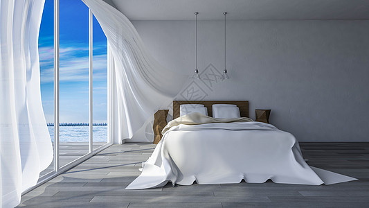 3ds海边室奢华地毯别墅窗帘天空海岸支撑窗户白色海洋图片