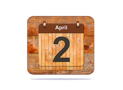 4月2号插图日历背景图片
