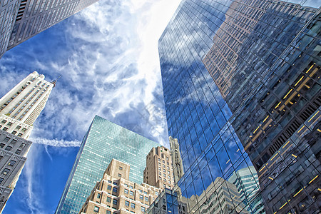 摩天楼反射天际中心天空世界公寓贸易爬虫刮刀观光办公室背景图片