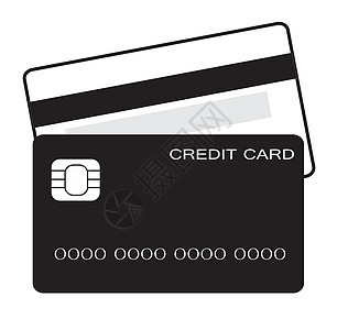 信用卡图标 信用卡平面单个图标图片