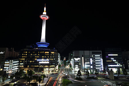 京都日本夜间城市风景景观火车吸引力商业场景仓库公共汽车市中心旅行游客图片