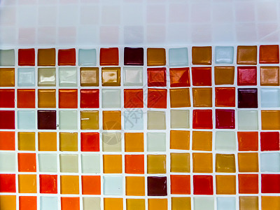 马赛克墙砖熔岩热色调彩色浴室马赛克装饰品玻璃墙纸风格陶瓷制品装饰建筑图片