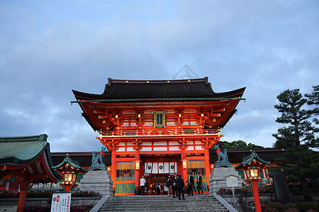 KYOTO  6月1日 京都的神学院建筑学宗教佛教徒历史地标橙子蓝色神道遗产旅行图片