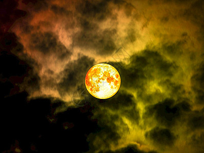夜空中满月的月亮图片