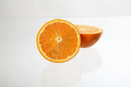 白背景中孤立的橙色饮食黄色热带水果甜点茶点白色食物橘子工作室图片