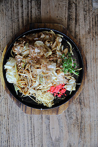 日日美菜 炸面盘子家庭章鱼炒面餐厅绿茶面条派对筷子猪肉图片