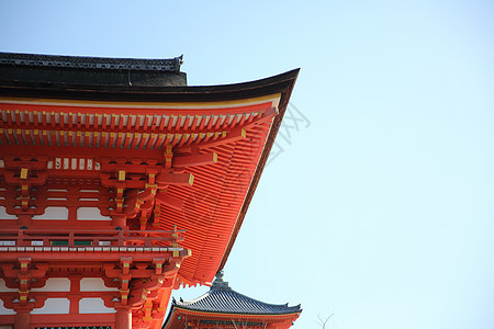 日本京都清津寺庙建筑旅游地标历史性天空神道神社宝塔观光建筑学图片