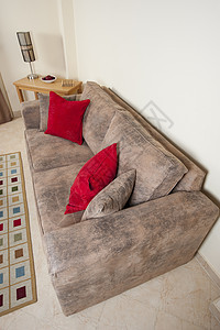 沙发在客厅设计风格长椅扶手椅装饰棕色软垫家具房子椅子图片