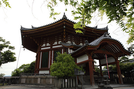 奈拉市的日本寺庙文化地标牌坊宗教艺术木头佛教徒建筑旅游建筑学图片