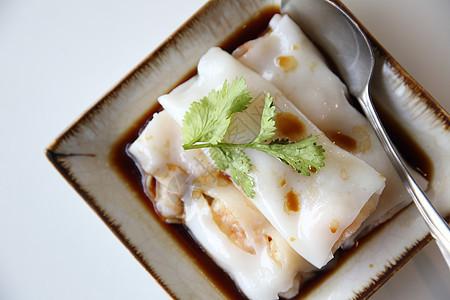 中国虾春卷 白底孤立的中国虾营养面条蔬菜海鲜食物小吃烹饪美食白色健康图片
