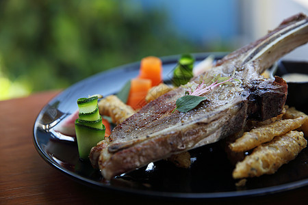 木本底格列德波克查普炙烤牛肉油炸胡椒烧烤午餐牛扒鱼片食物餐厅图片