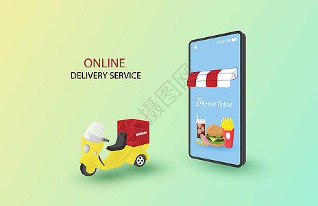 网上送货服务理念 手机和del在线订购图片