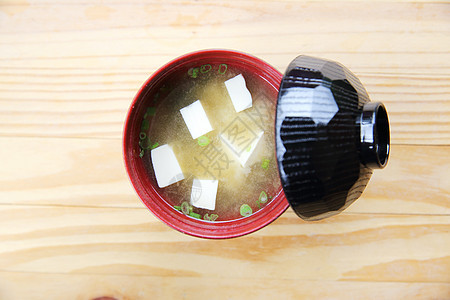 Miso 汤 日本菜杯子洋葱厨房饮食美食蔬菜烹饪筷子昆布午餐图片