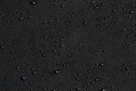 深灰色防水疏水平布特写带雨滴背景天气材料气泡水分下雨绝缘纳米水滴液体墙纸图片