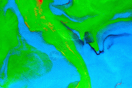 混合蓝绿色扁平塑料质地 带有明显的指纹 表面有小灰尘颗粒面团艺术黏土蓝色工艺琵琶调色板手指彩色印刷图片