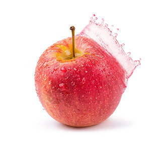 红苹果和苹果汁在白色的背面喷洒红色食物黑色水果饮食果汁甜点飞沫图片