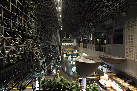 京都日本夜间城市风景场景地标建筑物日落景观旅行中心天际仓库游客图片