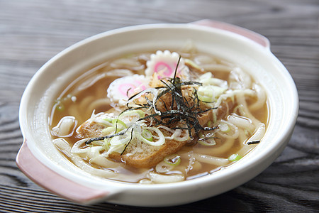 日本食品乌冬面拉面筷子豆腐桌子面条煮沸粮食蔬菜餐具店铺韭葱图片