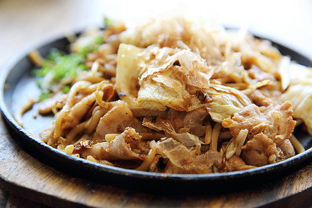 日日美菜 炸面木头筷子猪肉炒面盘子海苔绿茶美食油炸家庭图片