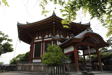 奈拉市的日本寺庙遗产地标旅游艺术建筑神社文化旅行神道佛教徒图片