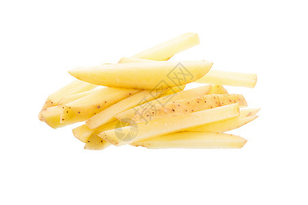 白种土豆孤立在白色背景上糖类烹饪小吃蔬菜植物淀粉棕色团体黄色食物图片