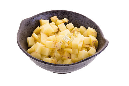 白种土豆孤立在白色背景上蔬菜食物植物团体淀粉棕色糖类黄色小吃烹饪图片