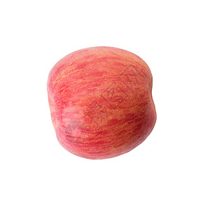 白色背景上孤立的新鲜红苹果小路植物食物红色水果背景图片