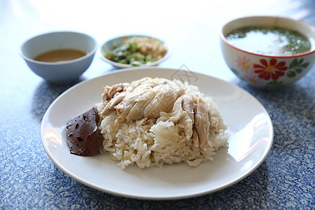 外海鸡米 黄瓜和泰国食物香菜文化美食蒸汽烹饪午餐辣椒早餐盘子饮食图片