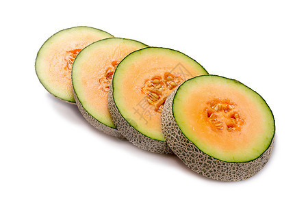 在白色背景上被孤立的瓜子黄色粉色食物西瓜饮食水果蔬菜橙子图片