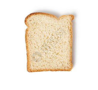 用白麦面粉制成的新鲜面包片图片